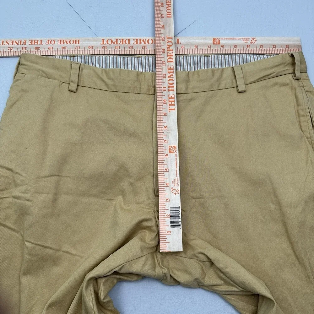 Bills Khakis Classic Fit Chino Pants Mens 42x30 Tan Khaki Made in USA Flat Front